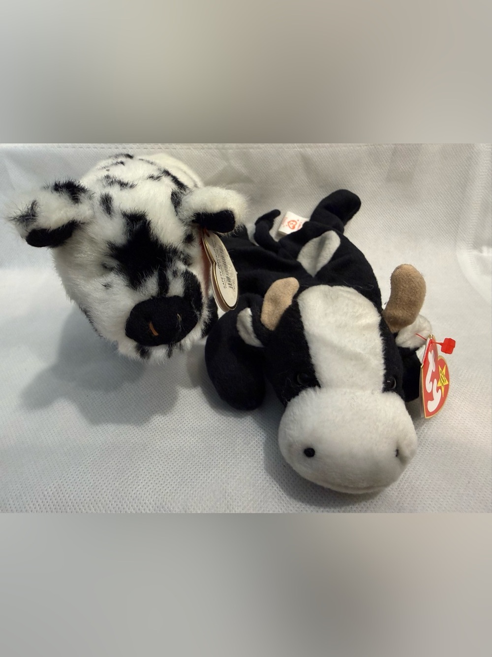 Ty Beanie Babies Stubby and Daisy Farm Animal Duo